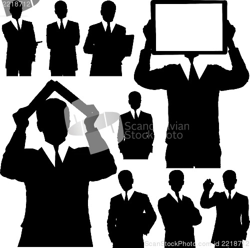 Image of Business Man Silhouettes