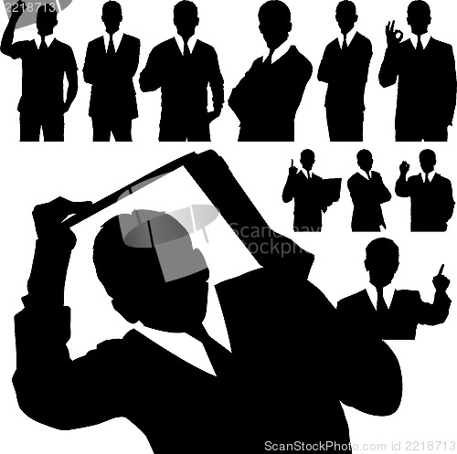 Image of Business Man Silhouettes