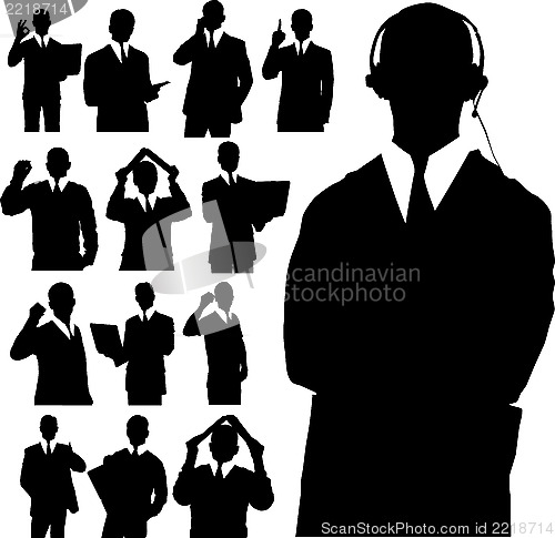 Image of Business Man Silhouettes