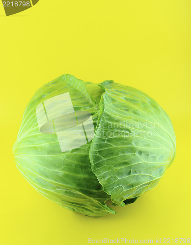 Image of fresh green cabbage