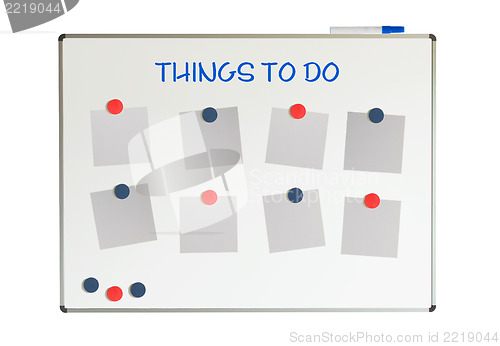 Image of Things to do on a whiteboard
