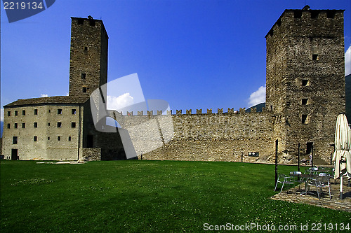 Image of  the grass of bellinzona switzerlan