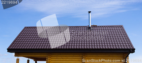 Image of Roof of a small wooden building