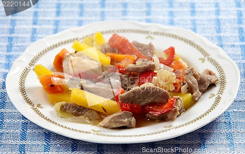 Image of turkey and vegetables stew