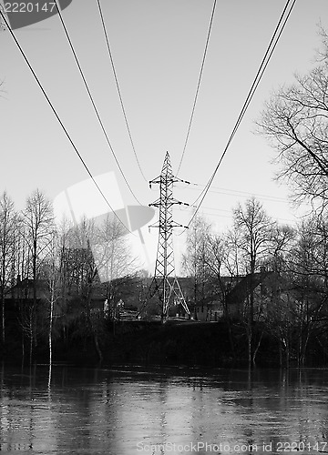 Image of Power tower and electric wire 