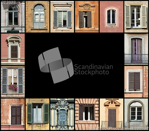 Image of Colorful frame - vintage windows