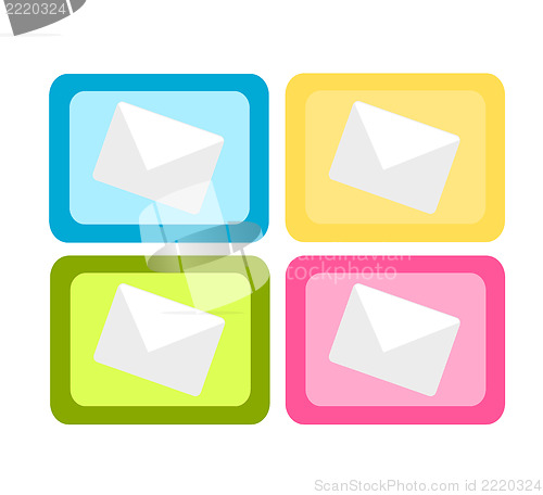 Image of Colorful mail icons