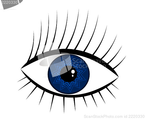 Image of Navy-blue eye