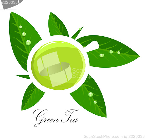 Image of Green tea illustration