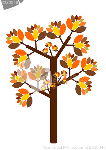 Image of Autumn tree illustration