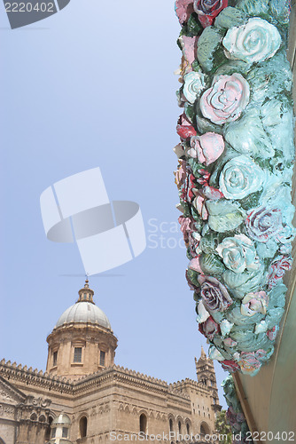 Image of Detail of Saint Rosalie Cart in Palermo cathedral 