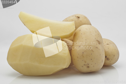 Image of New potatoes isolated 