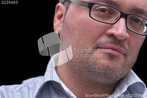 Image of business man with glasses