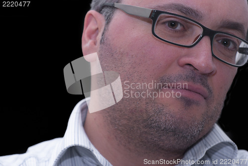 Image of business man with glasses