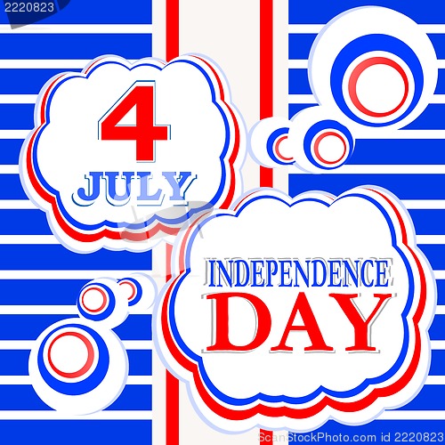 Image of 4th of July independence day background