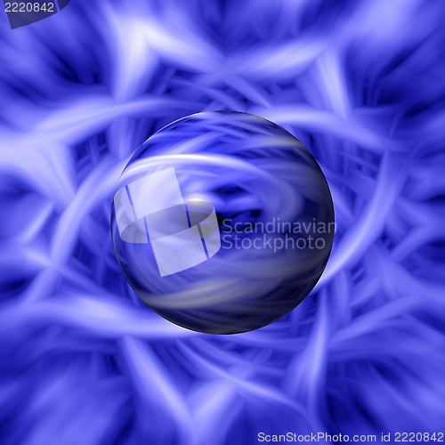Image of Blue Flame Background