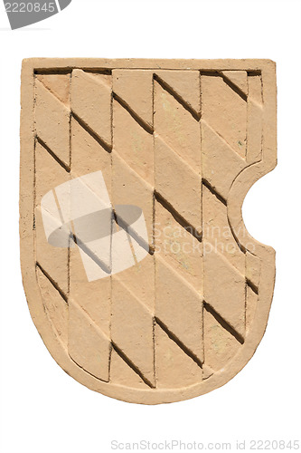 Image of Coat clay with Bavarian diamond pattern