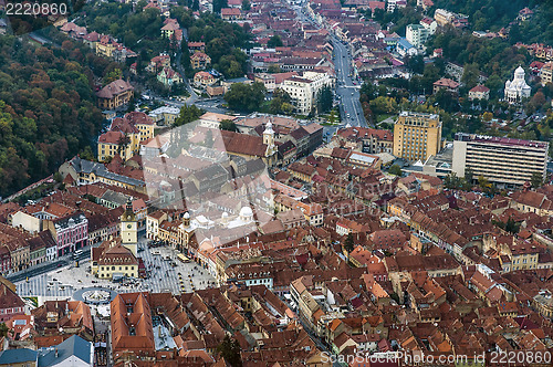 Image of View of the city of Brasov in Romania