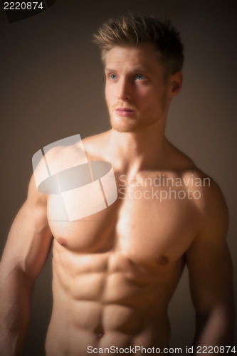 Image of Blond athletic man