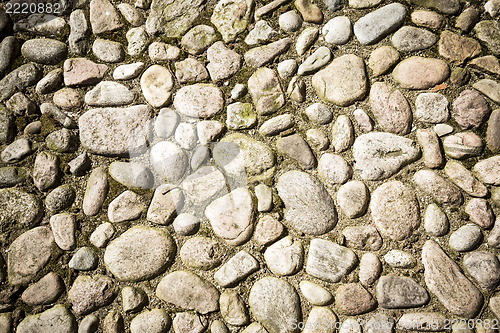 Image of Pebble stone street