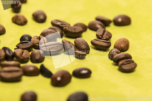 Image of Closeup of coffee beans