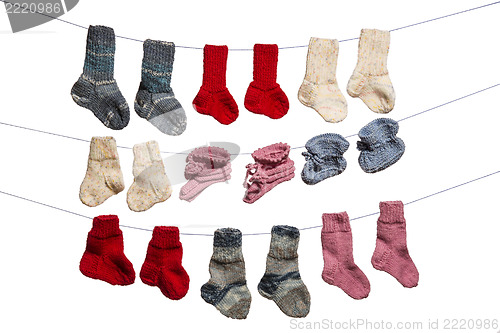 Image of Baby socks on white background