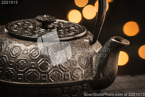 Image of Cast iron teapot