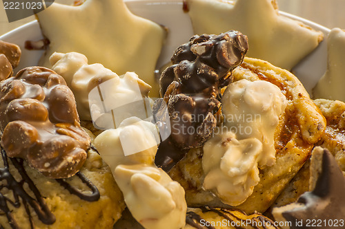 Image of Close up Christmas cookies