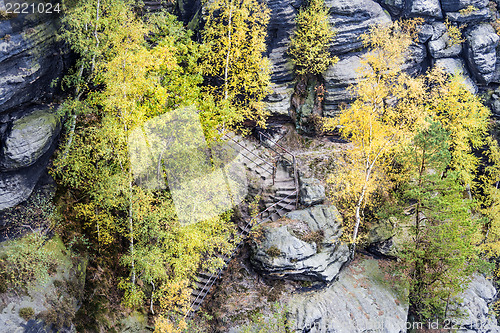 Image of Stairs up to Lilienstein