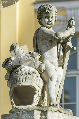 Image of Statue with helmet in Dresden