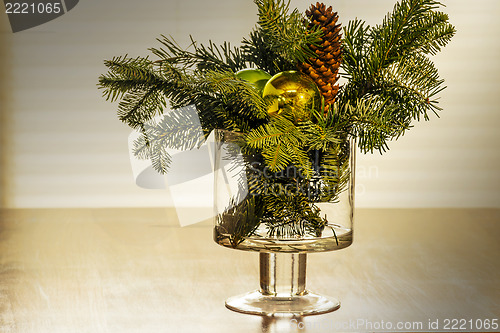 Image of Christmas floral arrangement