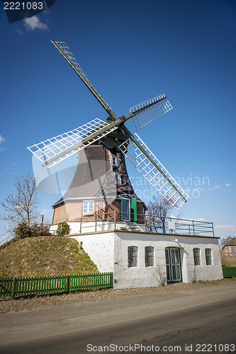 Image of Windmill on a road