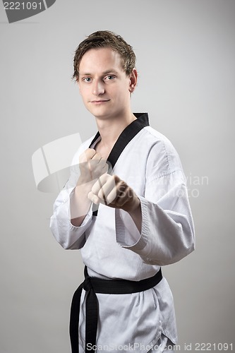 Image of Taekwon-Do black belt champion