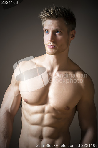 Image of Blond athletic man