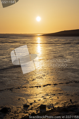 Image of Sunset Wadden Sea