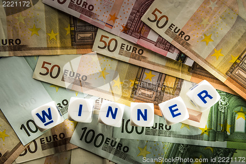 Image of Euro with word winner