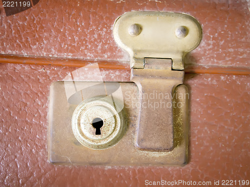 Image of Detail of a rusty lock