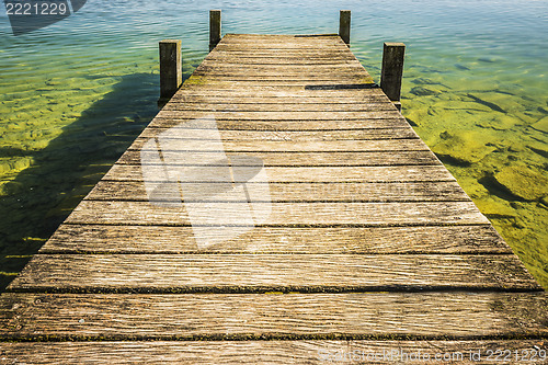 Image of Jetty of weathered wood