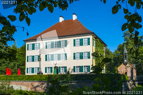 Image of Small Sisi Castle with blue sky