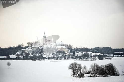 Image of Monastery Andechs in snow