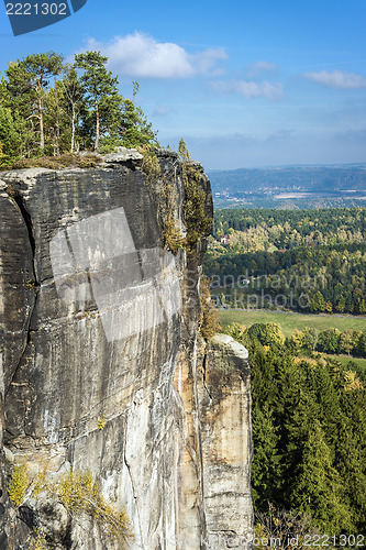 Image of autumn scenery Saxony Switzerland