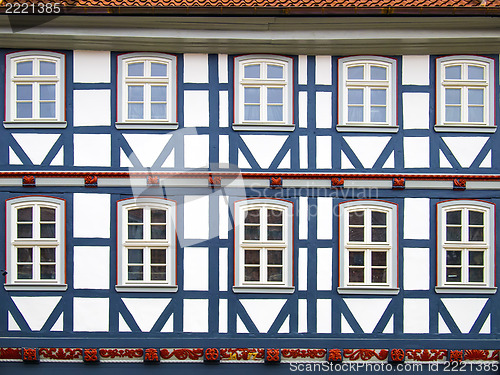 Image of Facad half-timbered house in Duderstadt, Germany