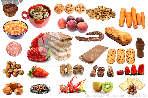 Image of collection of different types of food