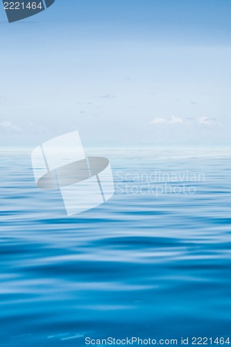 Image of the tropical sea with blue water, Maldives