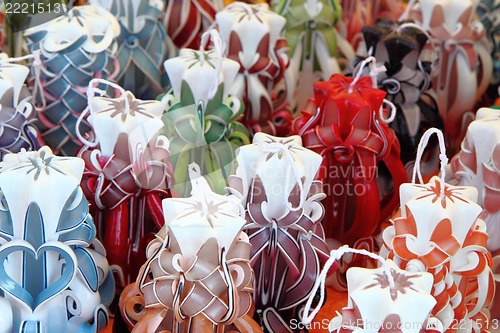 Image of color candles background