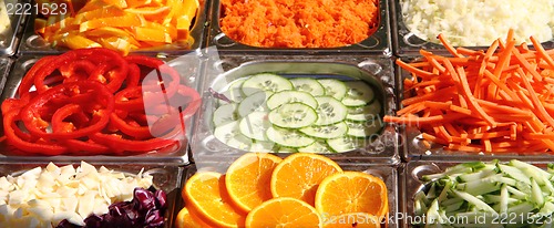 Image of vegetable and fruit background