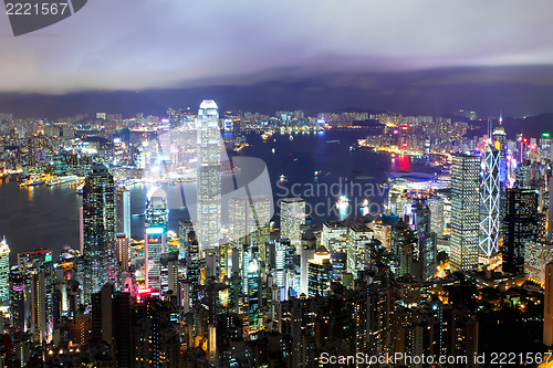 Image of Hong Kong at night