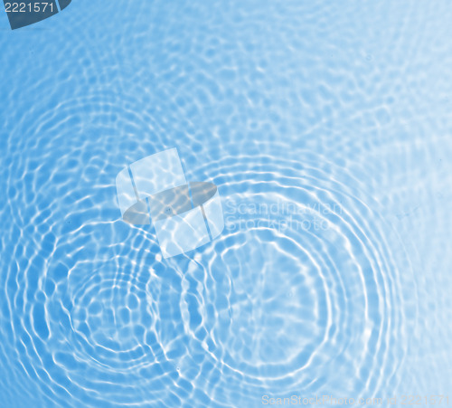 Image of fresh water in blue color 