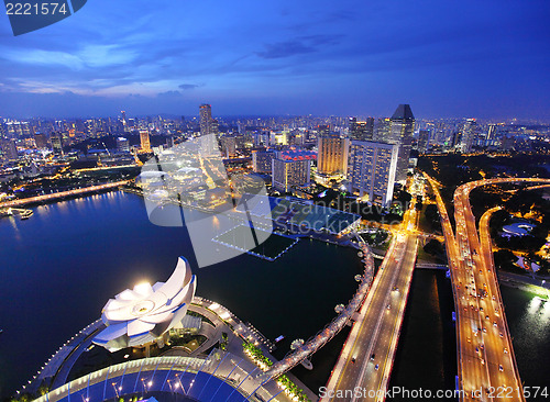 Image of Singapore at evening