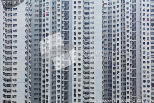 Image of public apartment block in Hong Kong